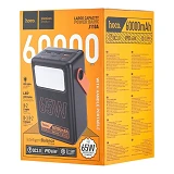 Портативное зарядное устройство Hoco J110А 4USB 60000mAh PD65W черное                               