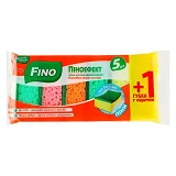 Губка кухонная Fino крупнопористая пеноэффект 5 плюс 1шт                                            