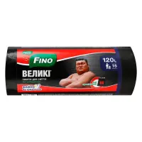 Пакеты для мусора Fino большие 120л 15шт                                                            