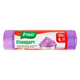 Пакеты для мусора Fino стандарт с затяжкой 35л 15шт                                                 
