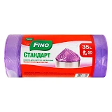 Пакеты для мусора Fino стандарт с затяжкой 35л 50шт