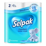 Полотенца кухонные Selpak Comfort 2-слойные 2шт