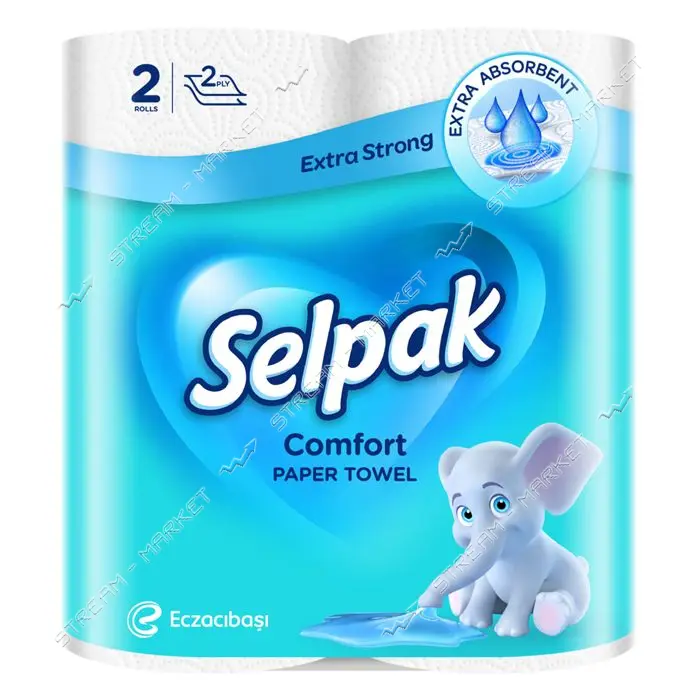 Полотенца кухонные Selpak Comfort 2-слойные 2шт