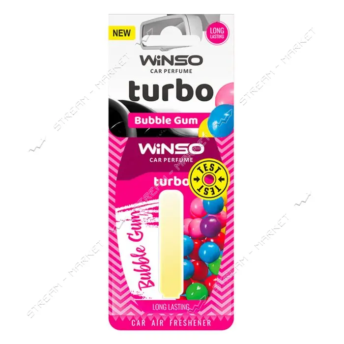 Ароматизатор Winso целлюлозный с капсулой Turbo Bubble Gum                                          