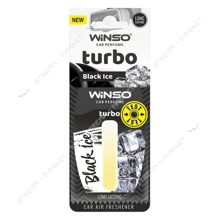 Ароматизатор Winso целлюлозный с капсулой Turbo Black Ice