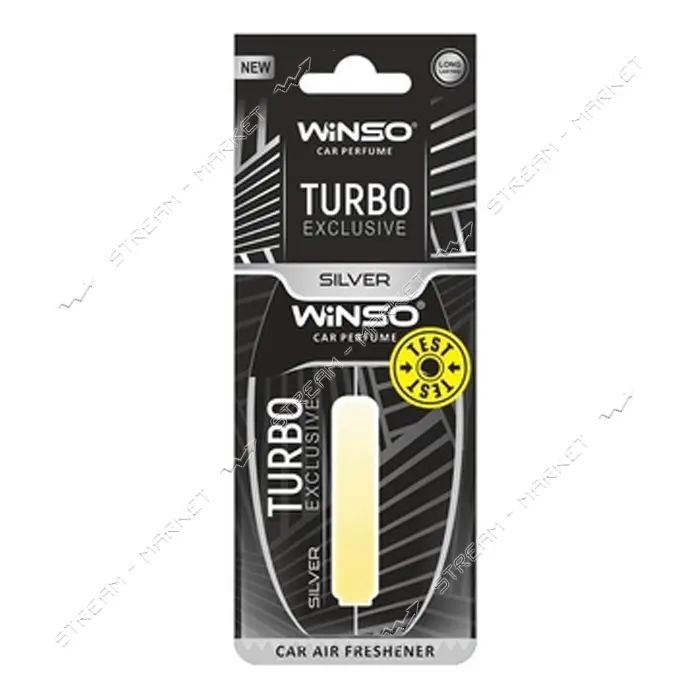 Ароматизатор Winso целлюлозный с капсулой Turbo Exclusive Silver                                    