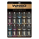 Ароматизатор Winso целлюлозный с капсулой Turbo Exclusive дисплей MIX 30 шт