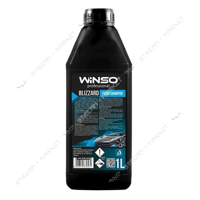 Шампунь для ручной мойки Winso Blizzard Foam Shampoo концентрат 1л