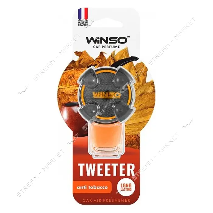 Ароматизатор Winso Tweeter Anti Tobacco 8мл на дефлектор