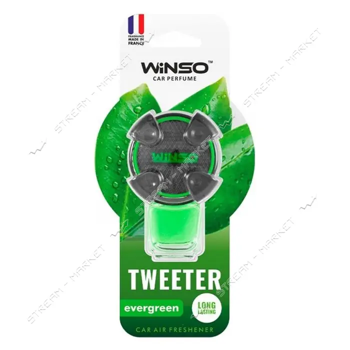 Ароматизатор Winso Tweeter Evergreen 8мл на дефлектор                                               
