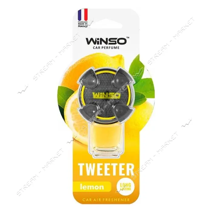 Ароматизатор Winso Tweeter Lemon 8мл на дефлектор                                                   