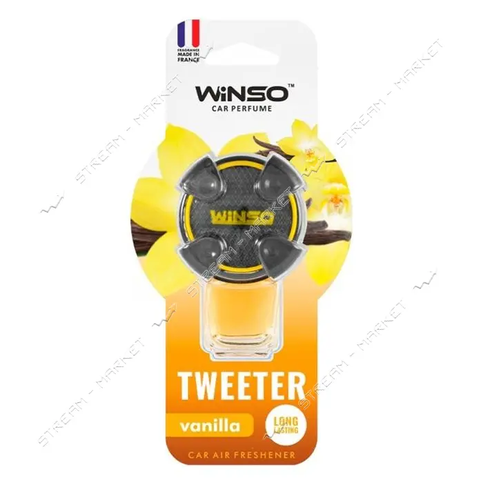 Ароматизатор Winso Tweeter Vanilla 8мл на дефлектор                                                 
