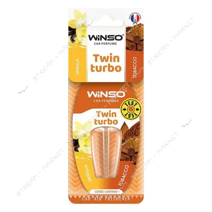 Ароматизатор Winso с двойной капсулой Twin Turbo Vanilla and Tobacco