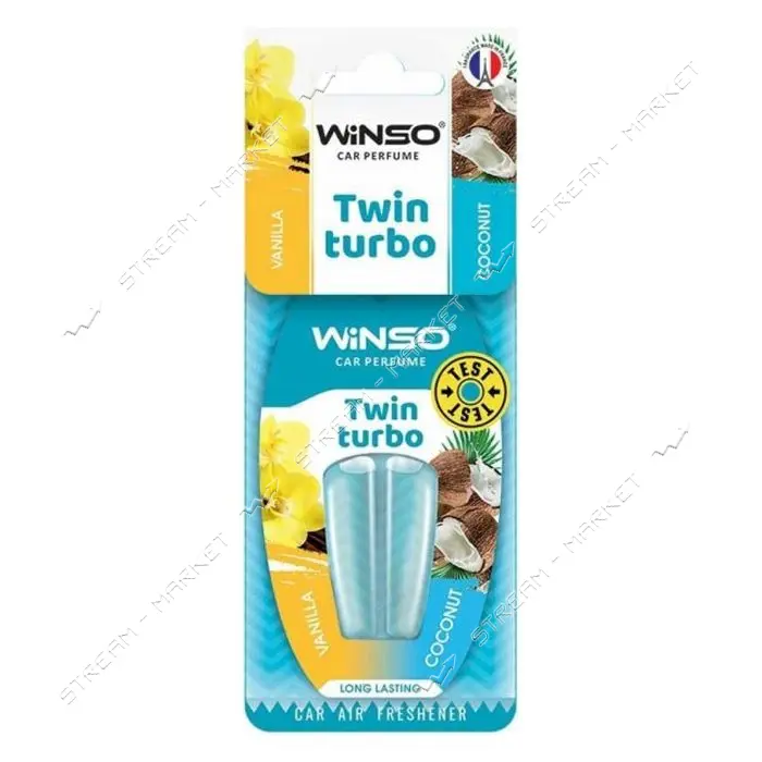 Ароматизатор Winso с двойной капсулой Twin Turbo Vanilla and Coconut