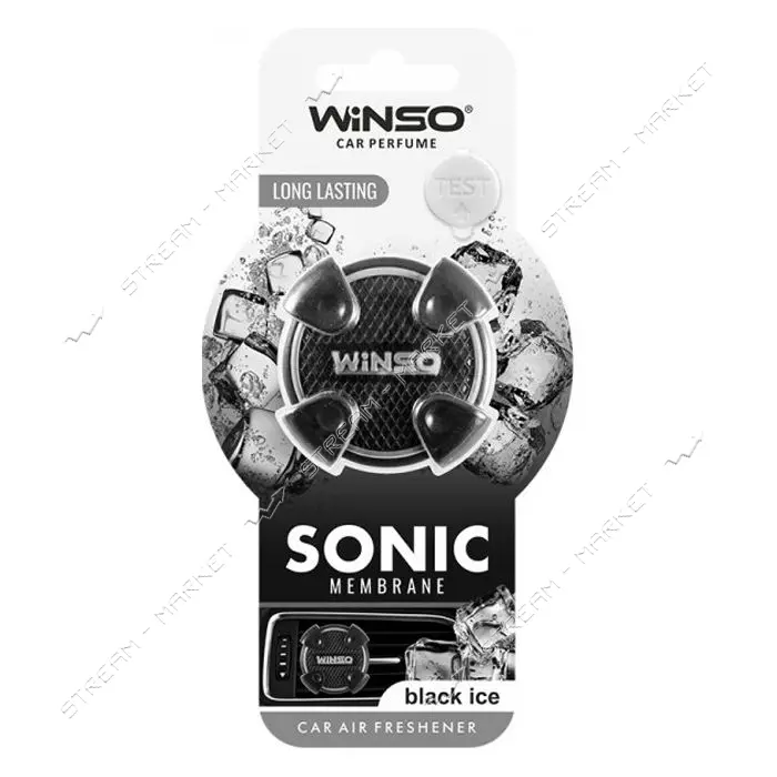 Ароматизатор Winso Sonic Black Ice на дефлектор мембранный