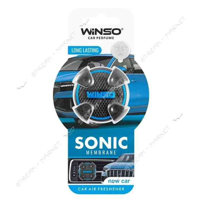 Ароматизатор Winso Sonic New Car на дефлектор мембранный