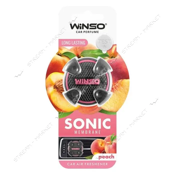 Ароматизатор Winso Sonic Peach на дефлектор мембранный                                              