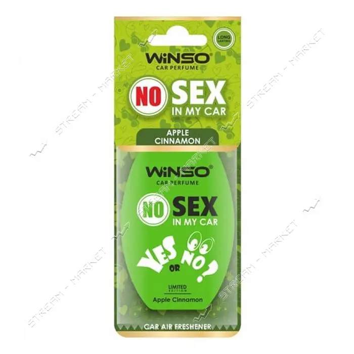 Ароматизатор целлюлозный Winso NO Sex in my car APPLE CANNAMON