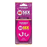 Ароматизатор целлюлозный Winso NO Sex in my car BUBBLE GUM                                          