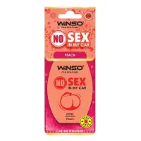 Ароматизатор целлюлозный Winso NO Sex in my car PEACH                                               