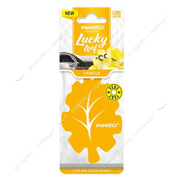 Ароматизатор Winso Lucky Leaf целлюлозный Vanilla                                                   