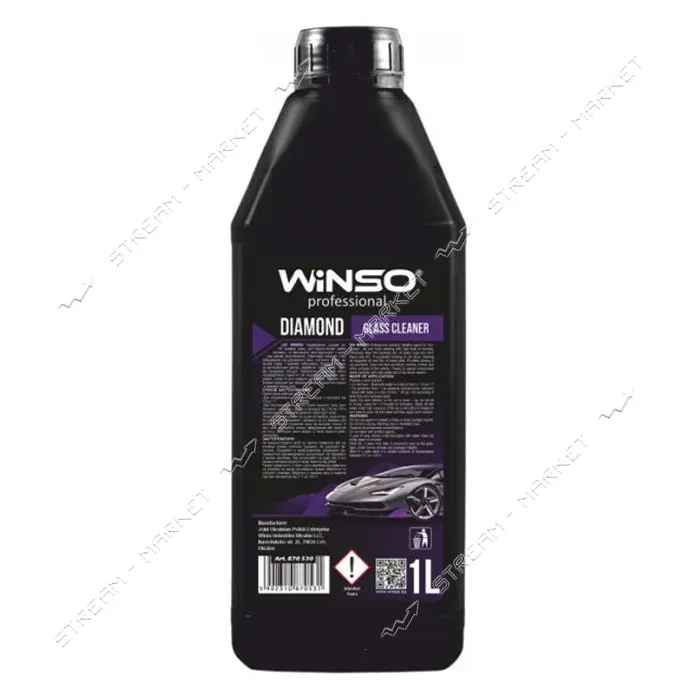 Очиститель стеклянных и зеркальных поверхностей Winso Diamond Glass Cleaner 1л                      