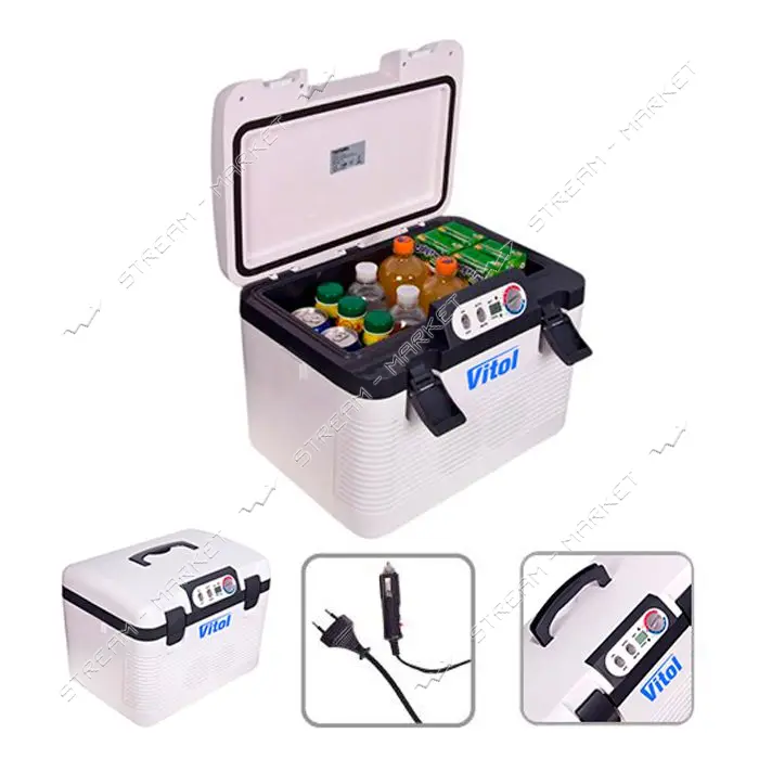 Холодильник термоэлектрический Vitol BL-219-19L 19л DC/AC 12/24/220V 60W