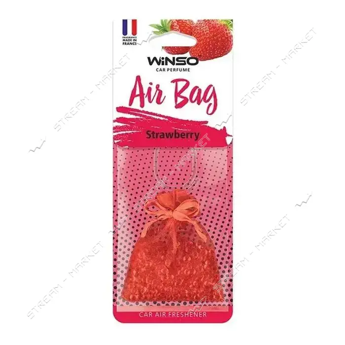 Ароматизатор Winso Air Bag с ароматизированными гранулами Strawberry 20мл