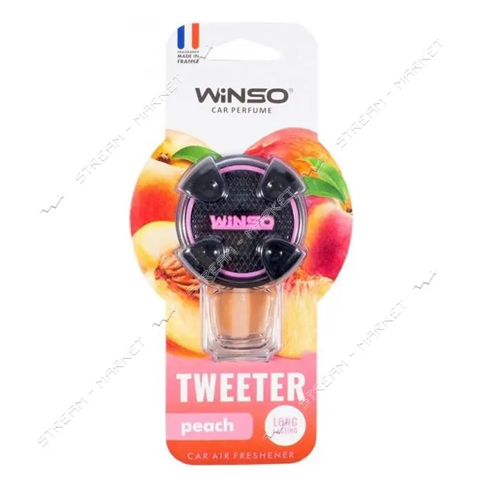 Ароматизатор Winso Tweeter Peach 8мл на дефлектор