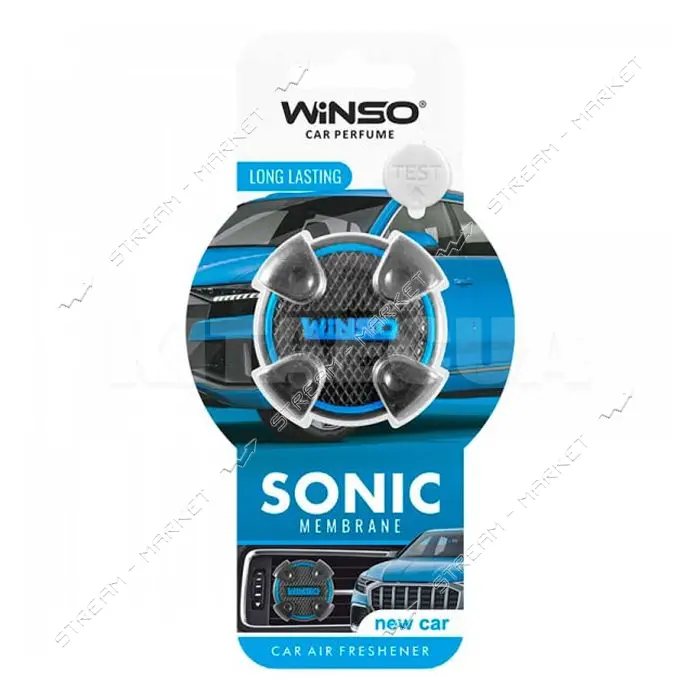 Ароматизатор Winso Sonic Black Diamond на дефлектор мембранный
