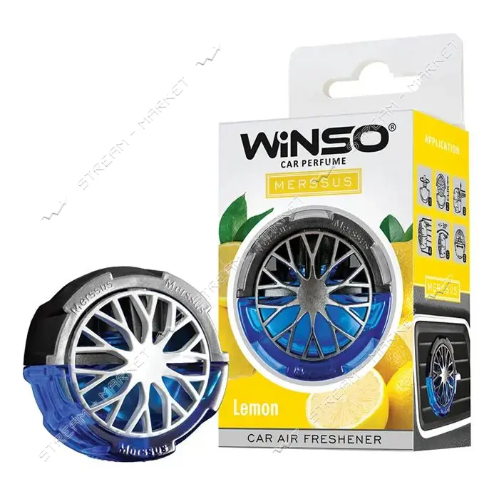 Ароматизатор Winso Merssus Lemon 18мл на дефлектор с регулировкой интенсивности