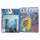 Штора для ванной комнаты SHOWER CURTAIN с водоотталкивающей пропиткой 180x180см синяя