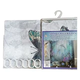 Штора для ванной комнаты SHOWER CURTAIN с водоотталкивающей пропиткой 180x180см белая               