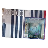 Штора для ванной комнаты SHOWER CURTAIN с водоотталкивающей пропиткой 180x180см бело-синяя