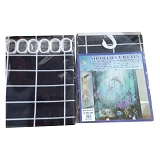 Штора для ванной комнаты SHOWER CURTAIN с водоотталкивающей пропиткой 180x180см черная              