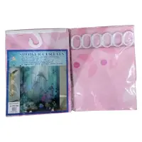 Штора для ванной комнаты SHOWER CURTAIN с водоотталкивающей пропиткой 180x180см розовая             