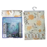 Штора для ванной комнаты SHOWER CURTAIN с водоотталкивающей пропиткой 180x180см ассорти             