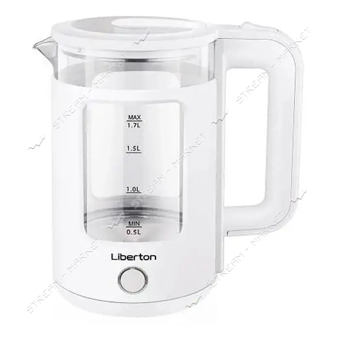 Электрочайник Liberton LEK-6830 1500Вт 1.5л стекло