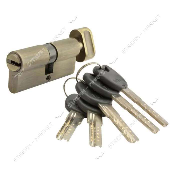 Секрет YU-TL цинк ZN/BR 70-АВ 35/35T ключ/поворот 5 ключей бронза