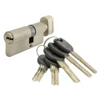 Секрет YU-TL цинк ZN/BR 70-АВ 30T/40 поворот/ключ 5 ключей никель                                   