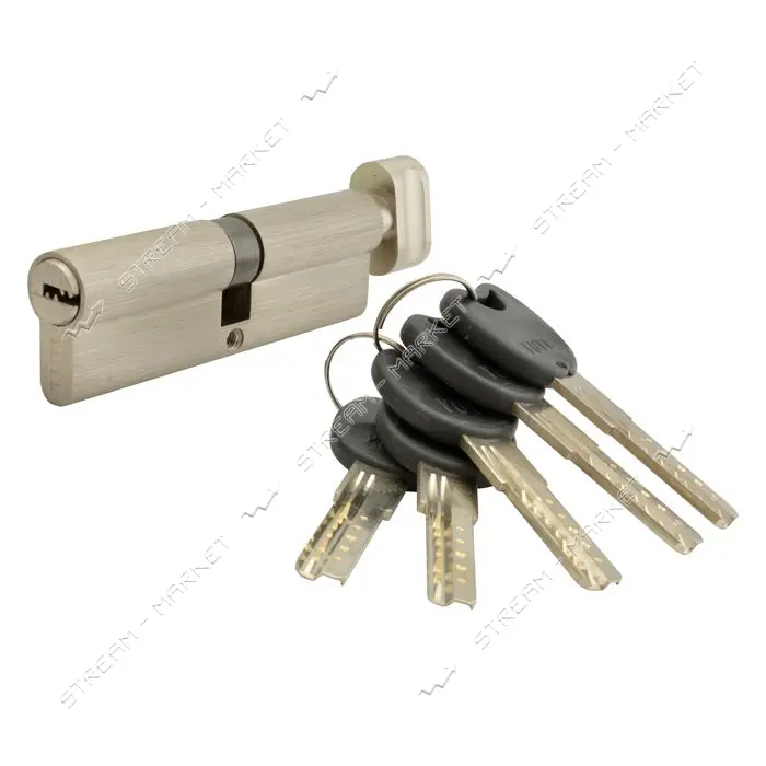 Секрет YU-TL цинк ZN/BR 100- SN 50/50T ключ/поворот 5 ключей сатин                                  