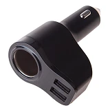 Разветвитель прикуривателя Voin SC-1528С 1 выход плюс 2USB 2400mA 12/24V                            