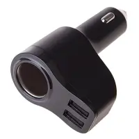 Разветвитель прикуривателя Voin SC-1528С 1 выход плюс 2USB 2400mA 12/24V                            