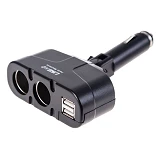 Разветвитель прикуривателя Voin WF-0668/003 2 выхода плюс 2USB 1500mA/предохранитель изм угол