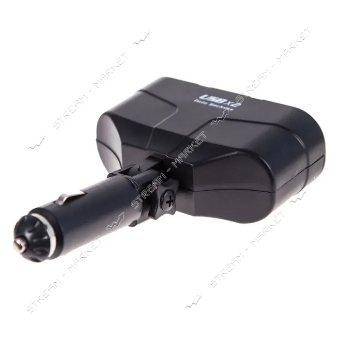 Разветвитель прикуривателя Voin WF-0668/003 2 выхода плюс 2USB 1500mA/предохранитель изм угол