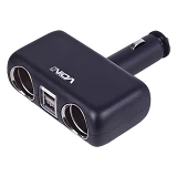Разветвитель прикуривателя Voin SC-2004 2 выхода плюс 2USB 2400mA 12/24V                            