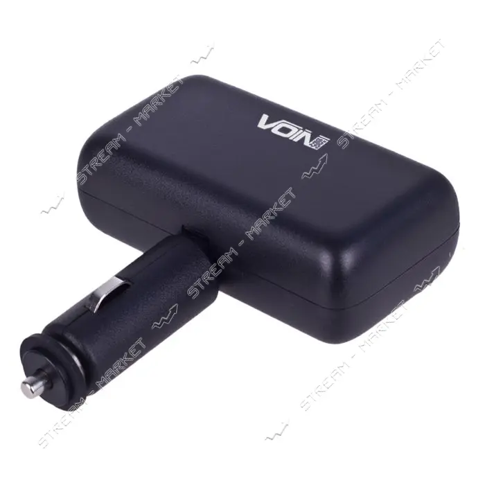 Разветвитель прикуривателя Voin SC-2004 2 выхода плюс 2USB 2400mA 12/24V                            