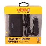 Разветвитель прикуривателя Voin SC-2004L 2 выхода плюс 2USB 2400mA 12/24V                           
