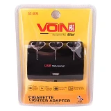 Разветвитель прикуривателя Voin SC-3073 3 выхода плюс 1USB 1000mA 12/24V                            