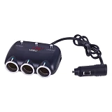 Разветвитель прикуривателя Voin SC-3003 3 выхода плюс 2USB 2400 mA 12/24V